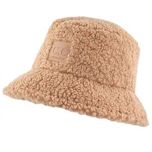 C.C Bucket Hat in Camel Boucle